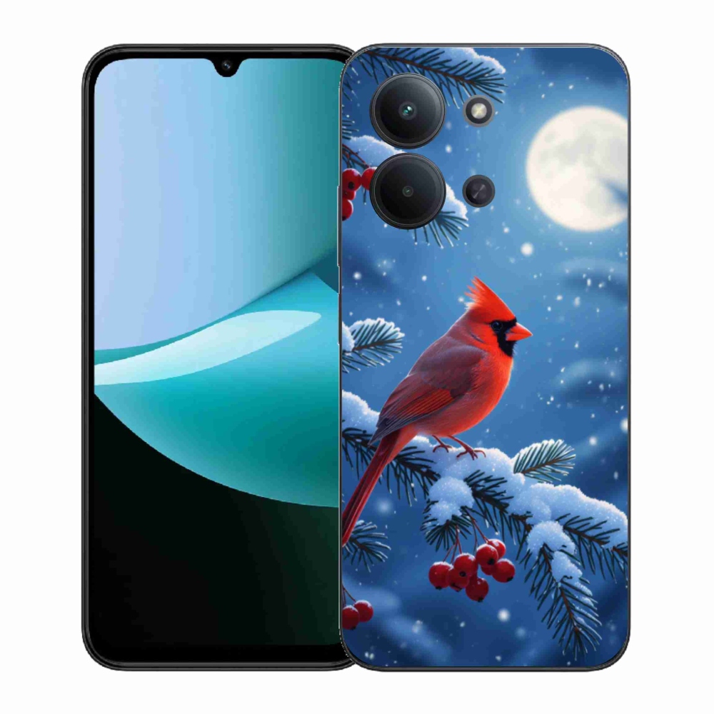 Gelový kryt mmCase na Xiaomi Poco C85 (171mm)/Redmi 15C (171mm)  - kardinál červený