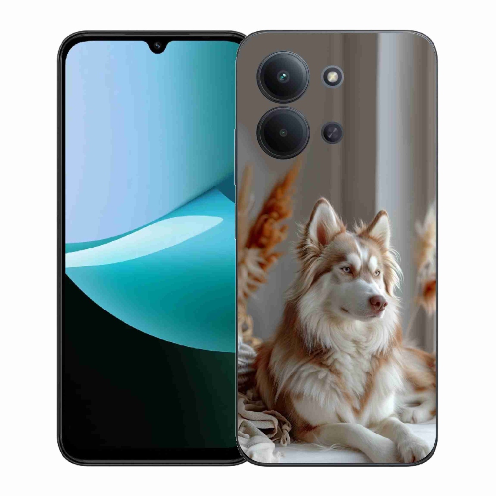 Gelový kryt mmCase na Xiaomi Poco C85 (171mm)/Redmi 15C (171mm)  - klidný sibiřský husky