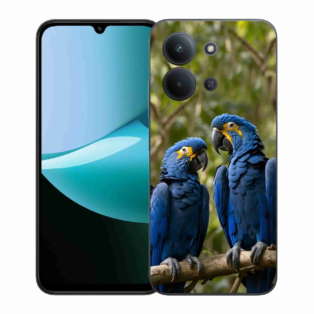 Gelový kryt mmCase na Xiaomi Poco C85 (171mm)/Redmi 15C (171mm)  - papouščí duo