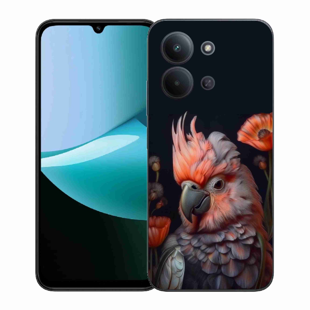 Gelový kryt mmCase na Xiaomi Poco C85 (171mm)/Redmi 15C (171mm)  - papoušek kakadu v barvách