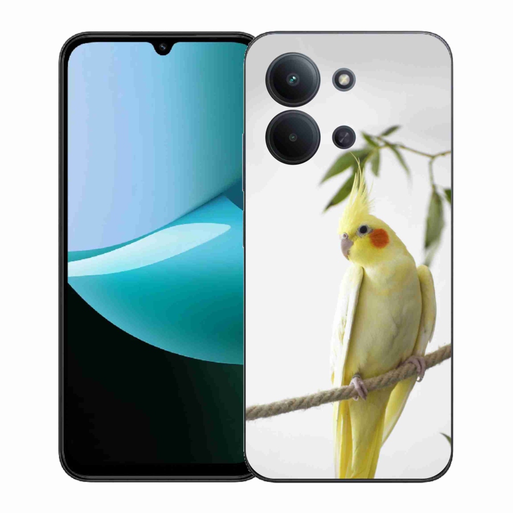 Gelový kryt mmCase na Xiaomi Poco C85 (171mm)/Redmi 15C (171mm)  - papoušek korela chocholatá