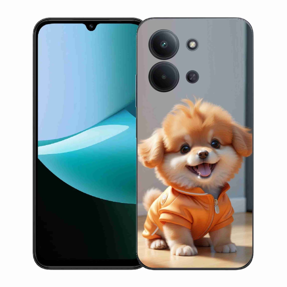 Gelový kryt mmCase na Xiaomi Poco C85 (171mm)/Redmi 15C (171mm)  - roztomilý pomeranian v mikině