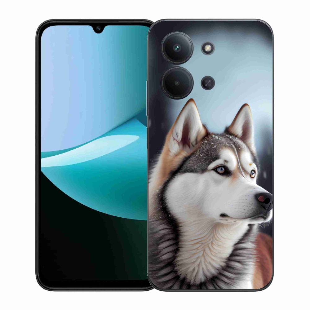 Gelový kryt mmCase na Xiaomi Poco C85 (171mm)/Redmi 15C (171mm)  - sibiřský husky