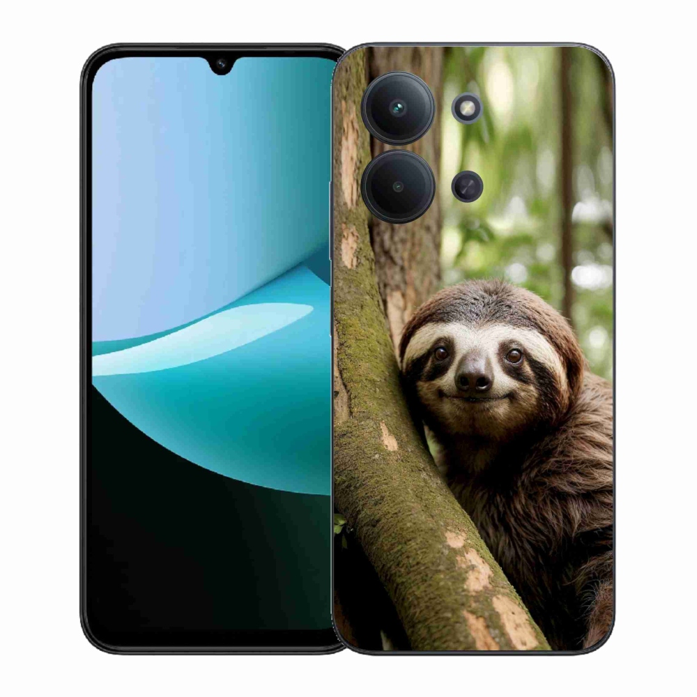 Gelový kryt mmCase na Xiaomi Poco C85 (171mm)/Redmi 15C (171mm)  - usměvavý lenochod