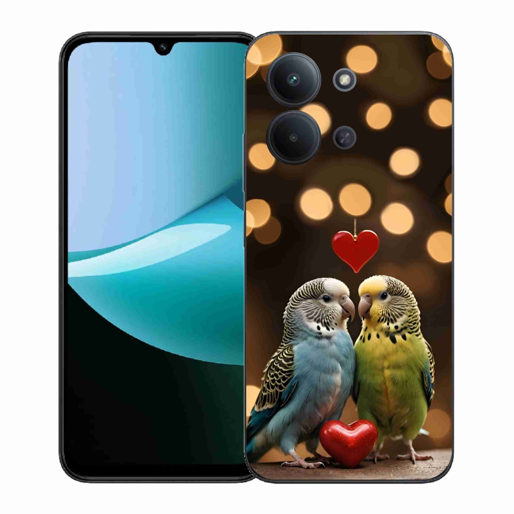 Gelový kryt mmCase na Xiaomi Poco C85 (171mm)/Redmi 15C (171mm)  - zamilovaní papoušci