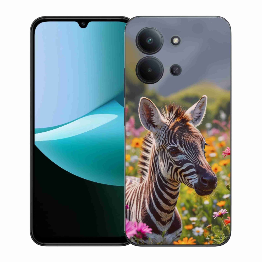 Gelový kryt mmCase na Xiaomi Poco C85 (171mm)/Redmi 15C (171mm)  - zebra na louce