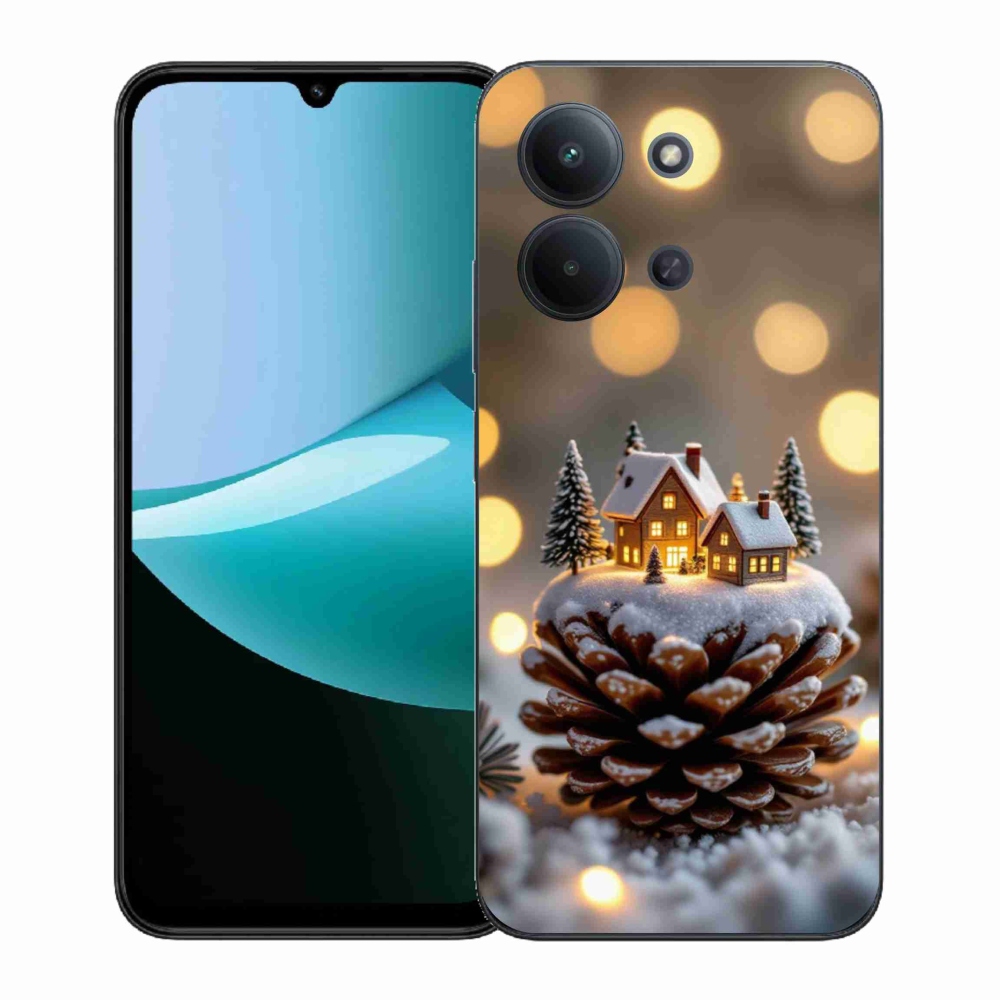 Gelový kryt mmCase na Xiaomi Poco C85 (171mm)/Redmi 15C (171mm)  - zimní vesnička