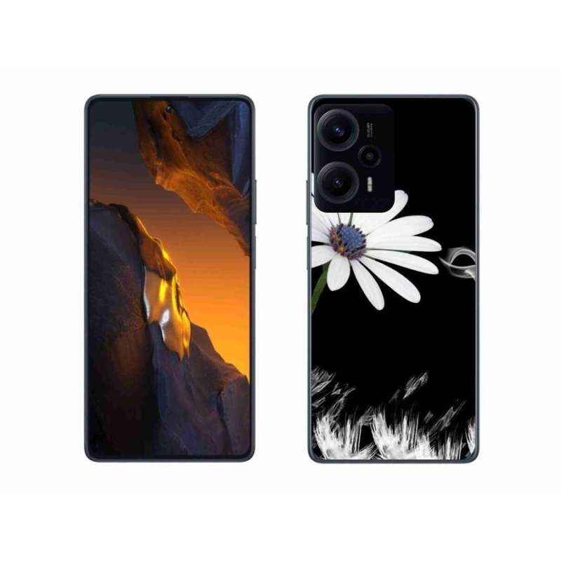 Gelový kryt mmCase na Xiaomi Poco F5 - bílá květina