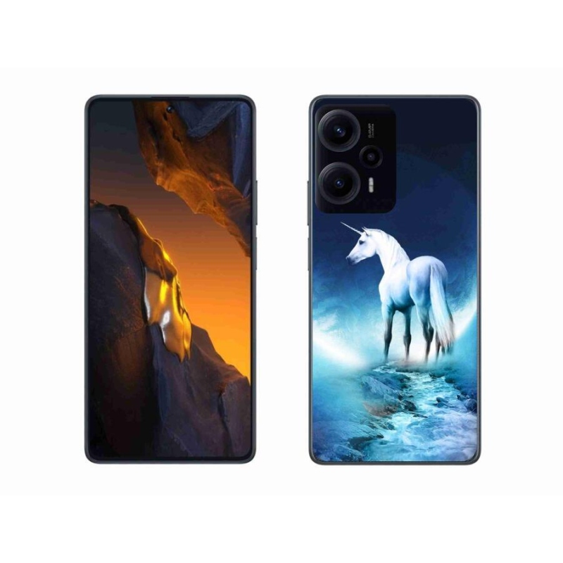 Gelový kryt mmCase na Xiaomi Poco F5 - bílý jednorožec