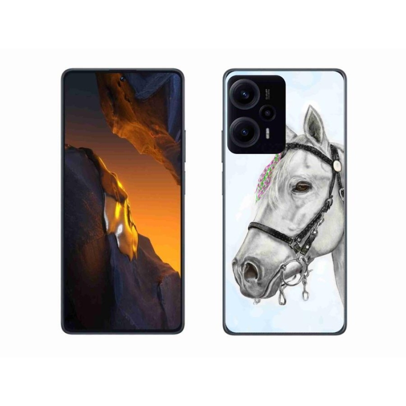 Gelový kryt mmCase na Xiaomi Poco F5 - bílý kůň 1