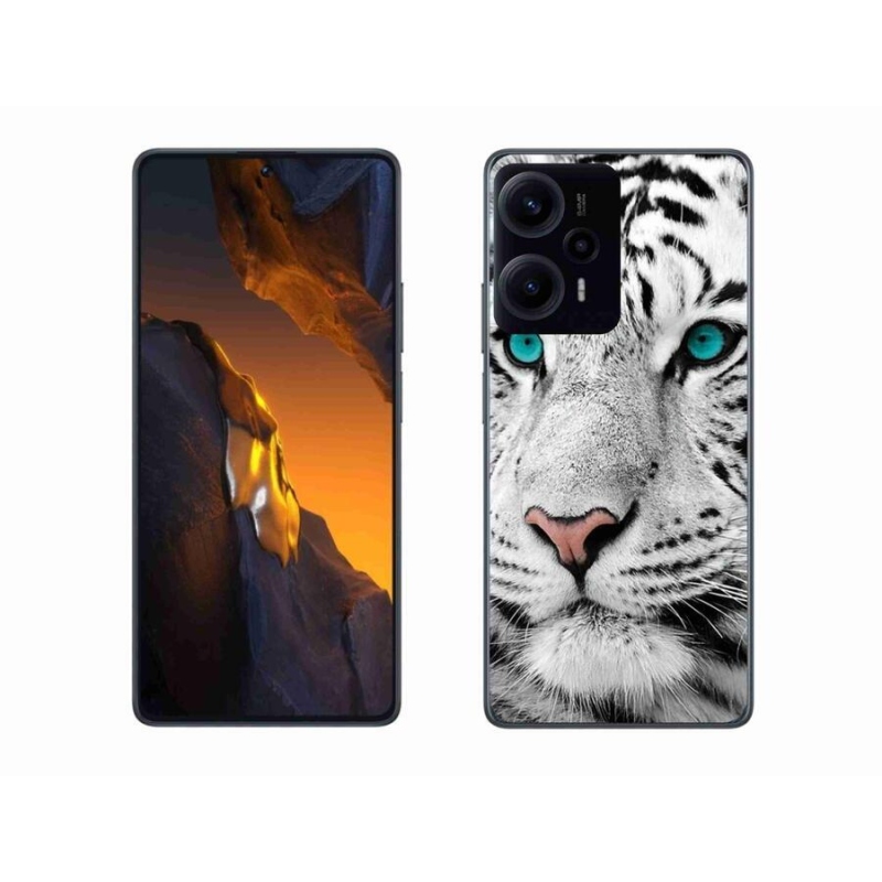 Gelový kryt mmCase na Xiaomi Poco F5 - bílý tygr