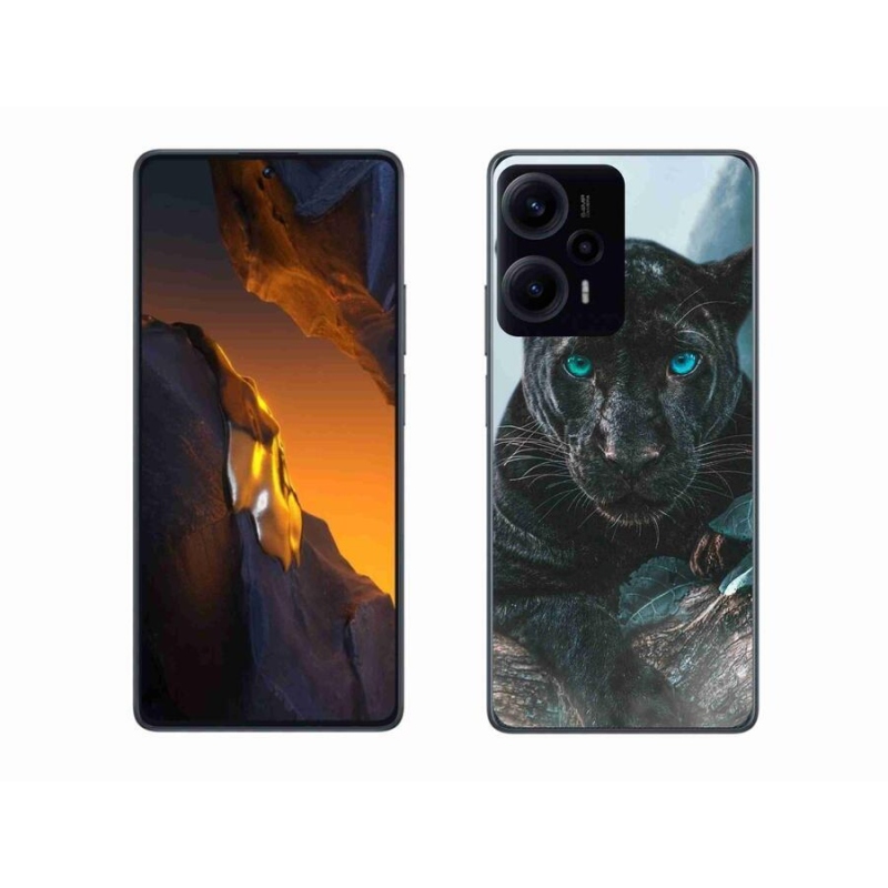 Gelový kryt mmCase na Xiaomi Poco F5 - černý panter