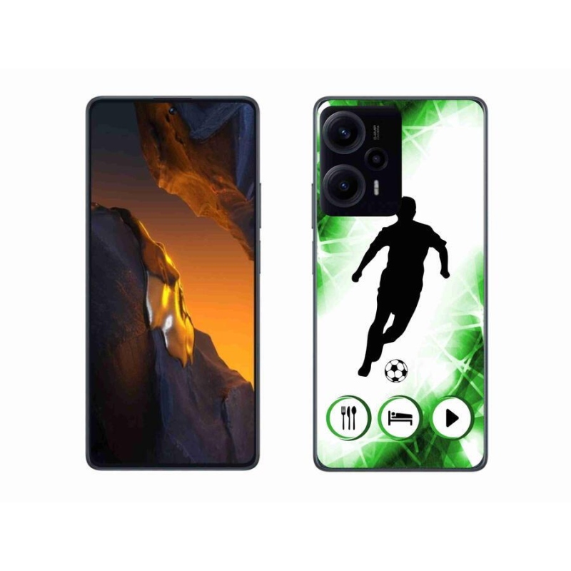 Gelový kryt mmCase na Xiaomi Poco F5 - fotbalista