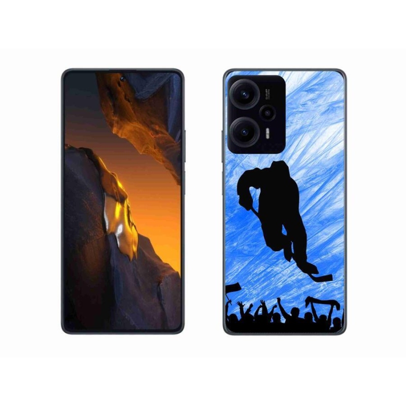 Gelový kryt mmCase na Xiaomi Poco F5 - hokejový hráč