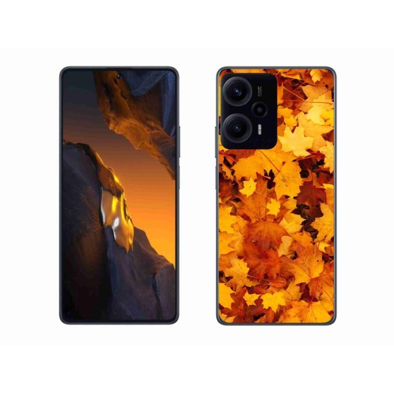 Gelový kryt mmCase na Xiaomi Poco F5 - javorové listy
