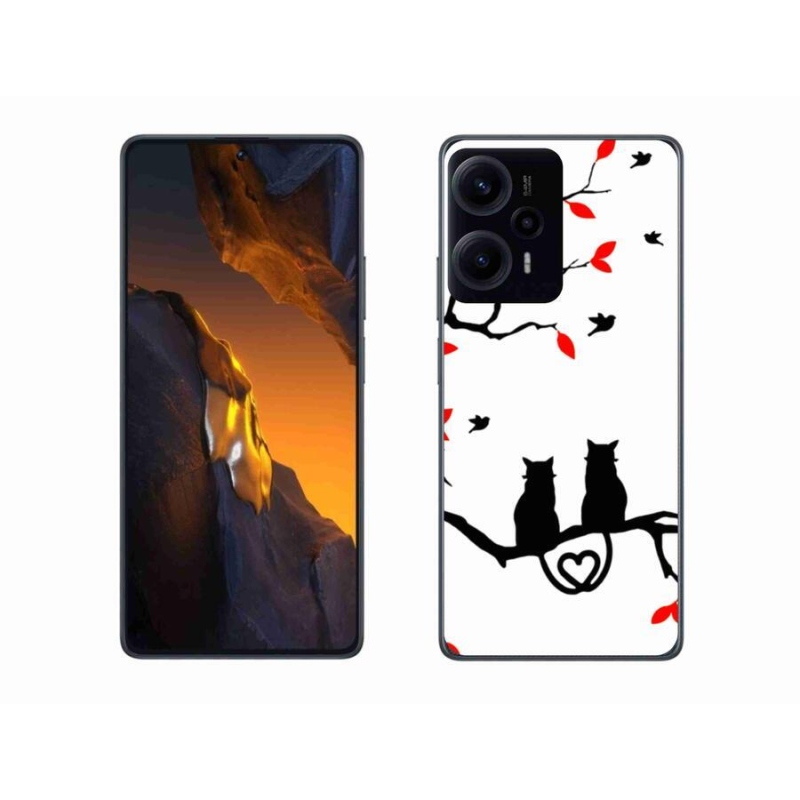 Gelový kryt mmCase na Xiaomi Poco F5 - kočičí láska
