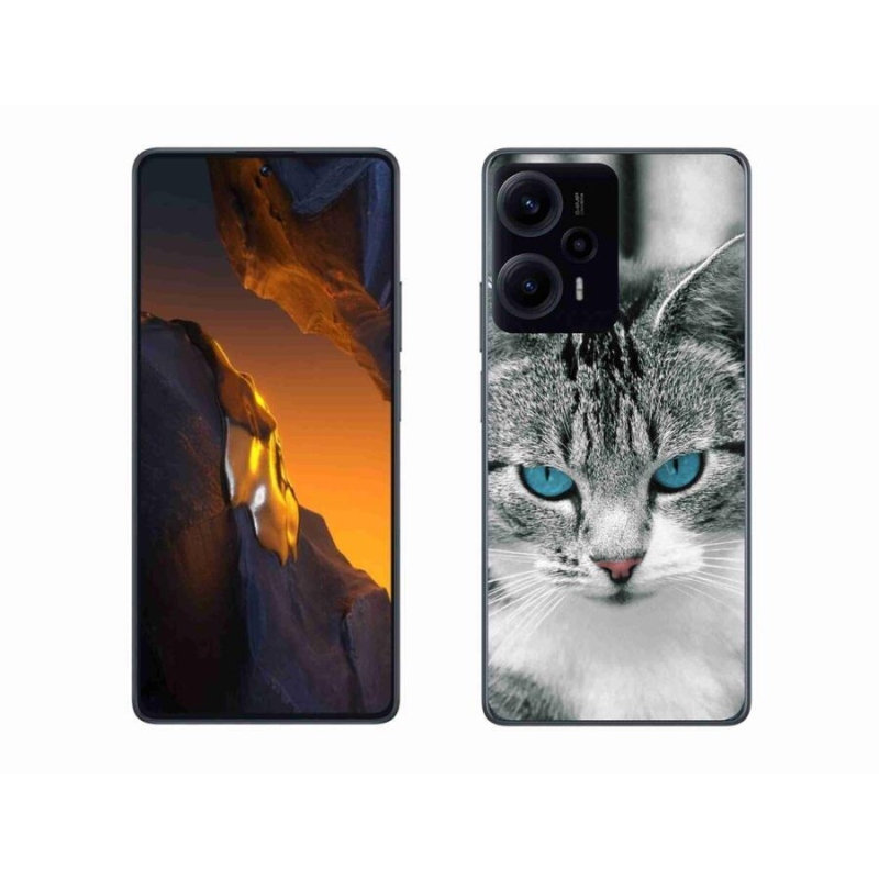 Gelový kryt mmCase na Xiaomi Poco F5 - kočičí pohled 1