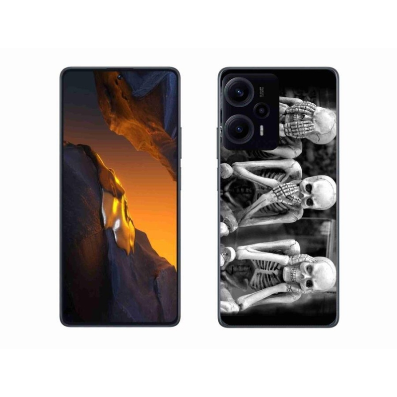 Gelový kryt mmCase na Xiaomi Poco F5 - kostlivci
