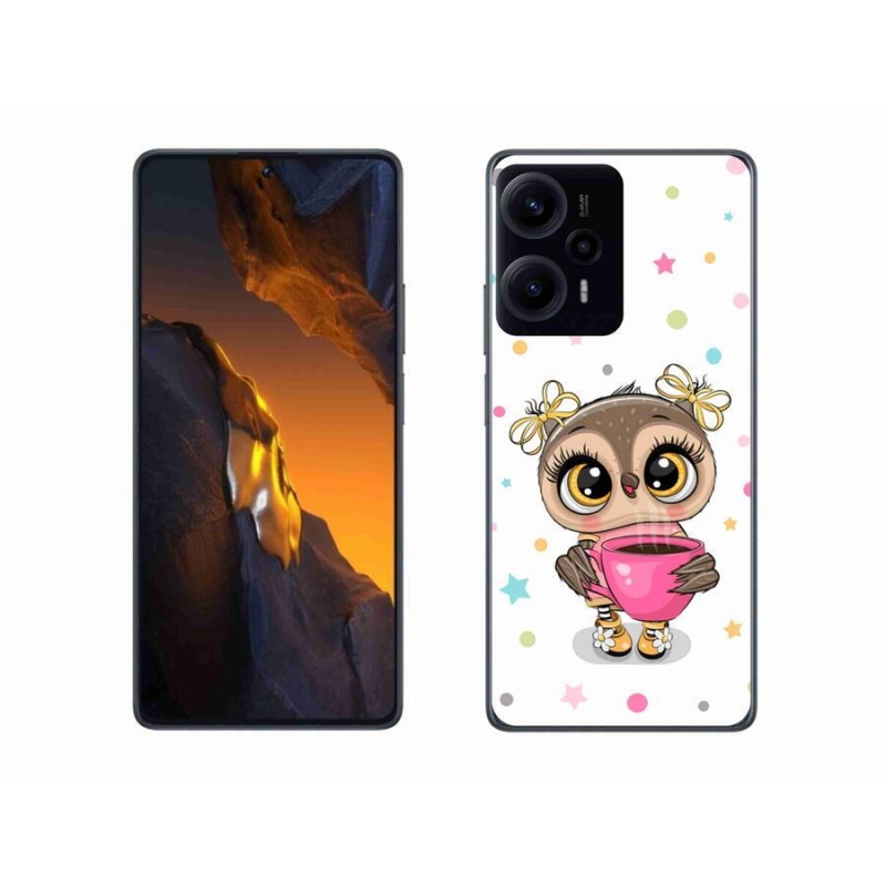 Gelový kryt mmCase na Xiaomi Poco F5 - kreslená sovička