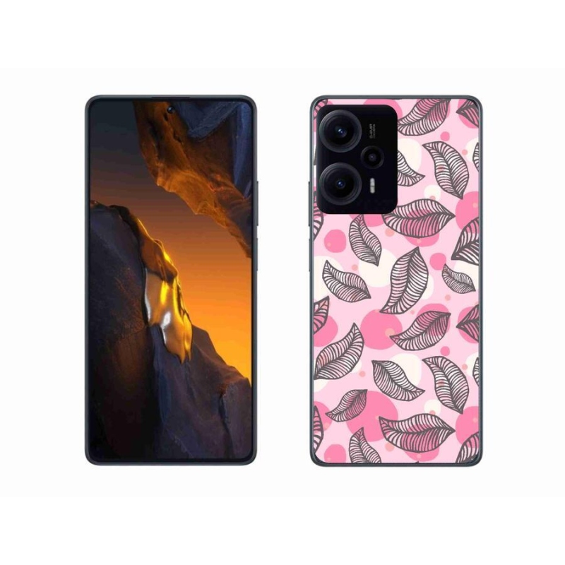 Gelový kryt mmCase na Xiaomi Poco F5 - kreslené padající listy