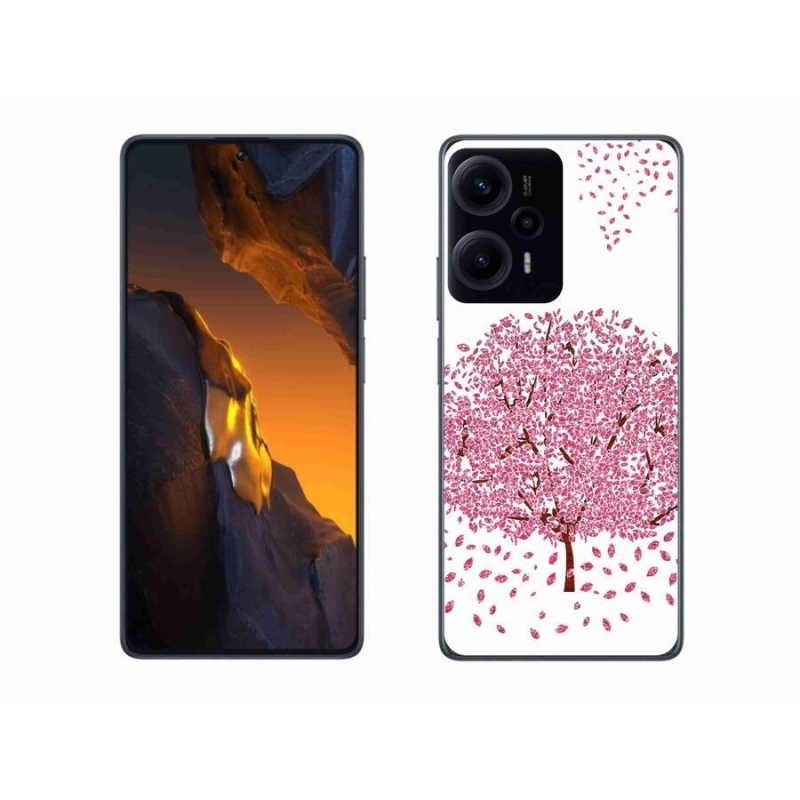 Gelový kryt mmCase na Xiaomi Poco F5 - kreslený strom s listy