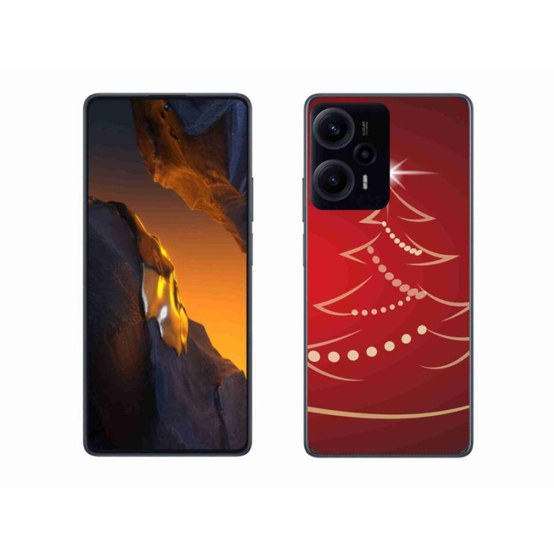 Gelový kryt mmCase na Xiaomi Poco F5 - kreslený vánoční stromek