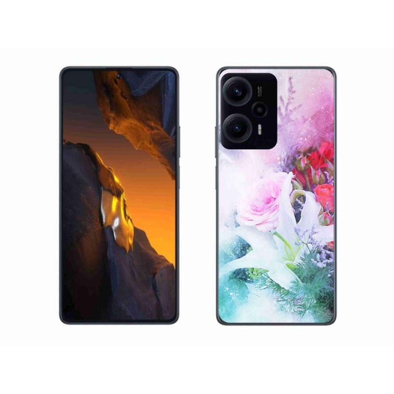 Gelový kryt mmCase na Xiaomi Poco F5 - květiny 4