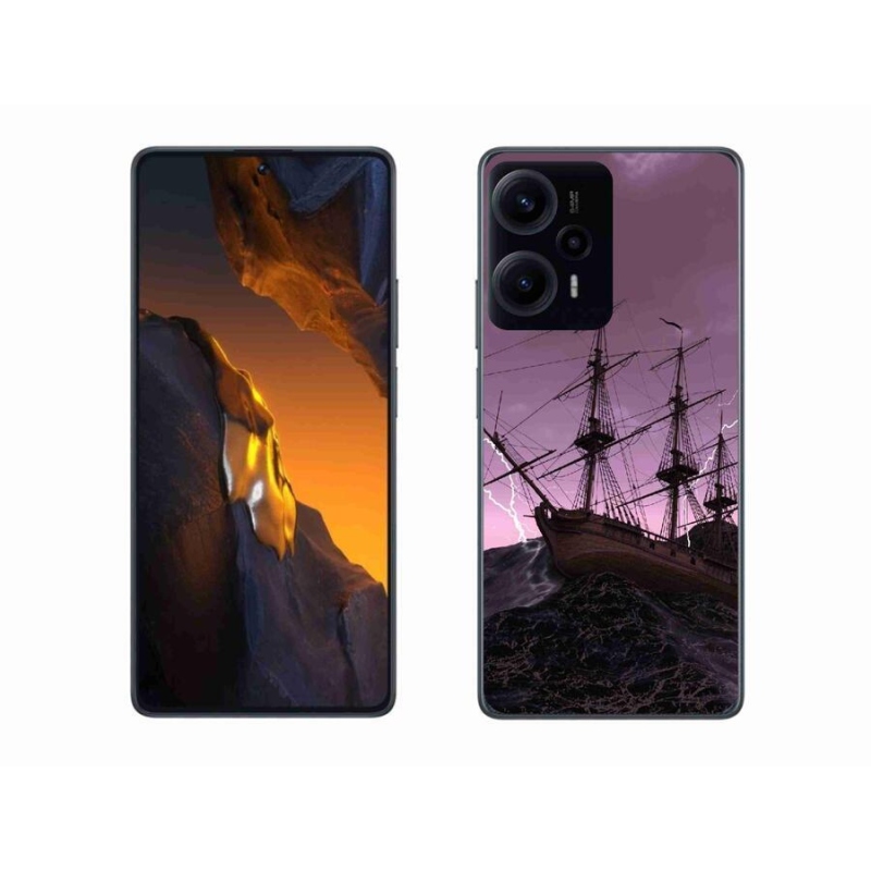 Gelový kryt mmCase na Xiaomi Poco F5 - loď v bouři