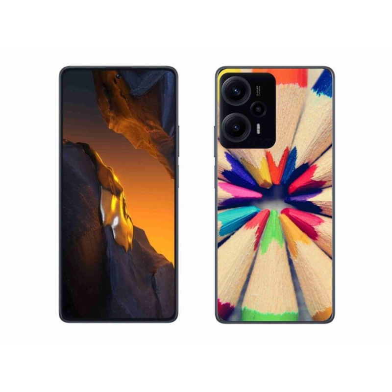 Gelový kryt mmCase na Xiaomi Poco F5 - pastelky