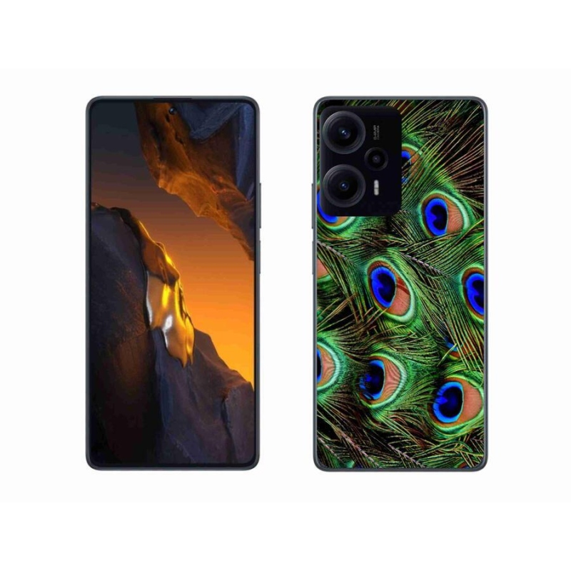 Gelový kryt mmCase na Xiaomi Poco F5 - paví peří