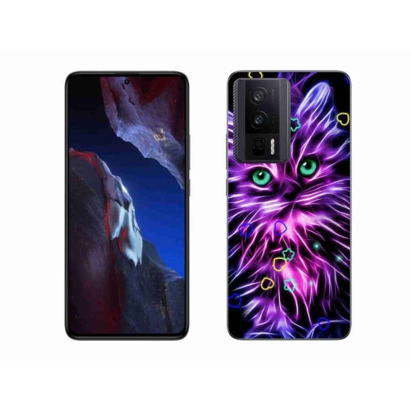 Gelový kryt mmCase na Xiaomi Poco F5 Pro - abstraktní kočka