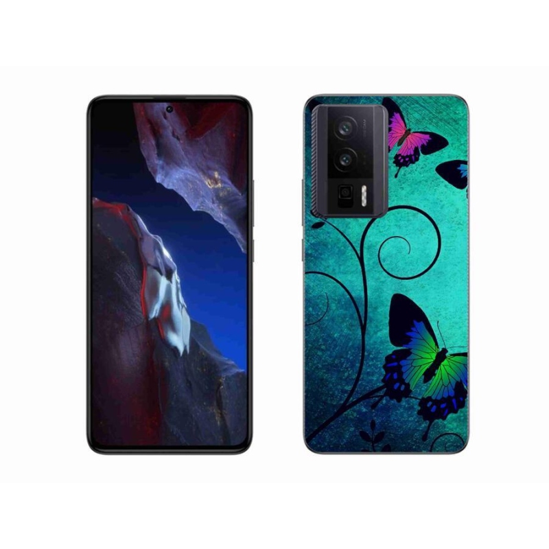 Gelový kryt mmCase na Xiaomi Poco F5 Pro - barevní motýli