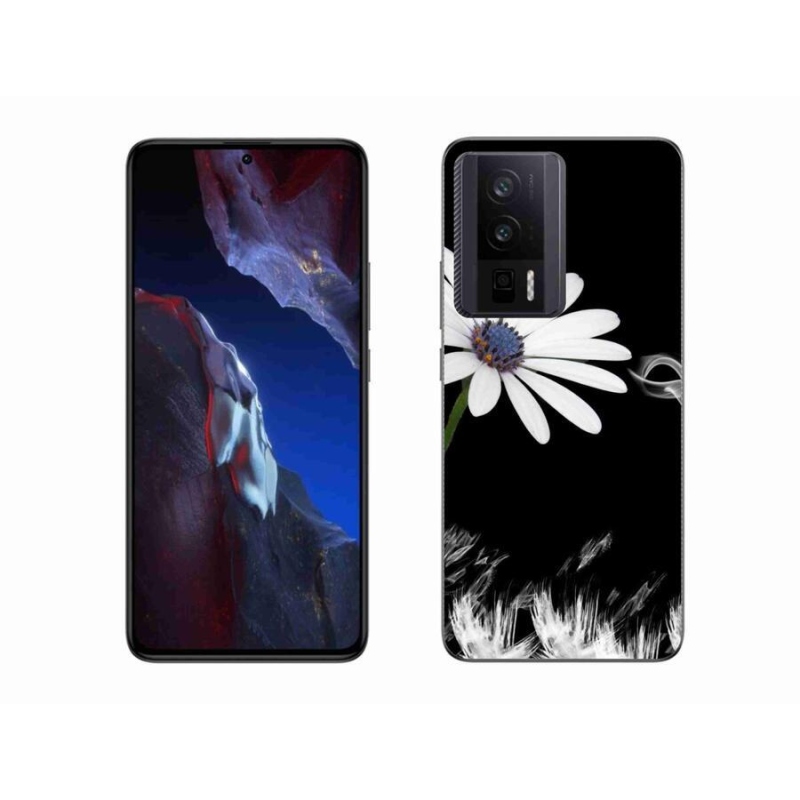 Gelový kryt mmCase na Xiaomi Poco F5 Pro - bílá květina
