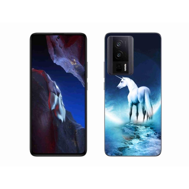 Gelový kryt mmCase na Xiaomi Poco F5 Pro - bílý jednorožec