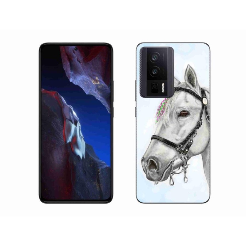 Gelový kryt mmCase na Xiaomi Poco F5 Pro - bílý kůň 1