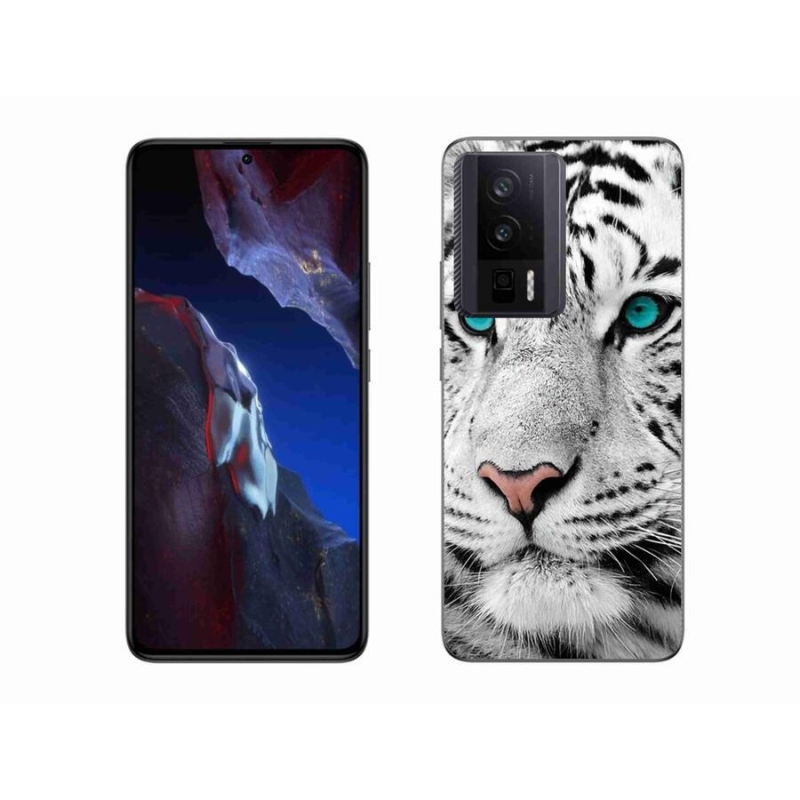 Gelový kryt mmCase na Xiaomi Poco F5 Pro - bílý tygr