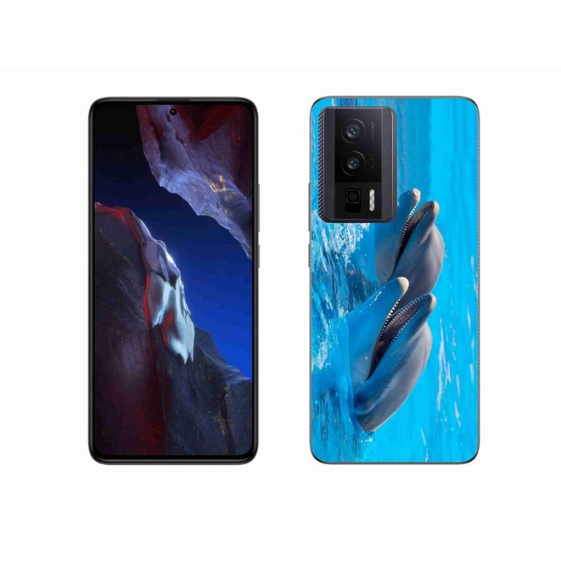 Gelový kryt mmCase na Xiaomi Poco F5 Pro - delfíni