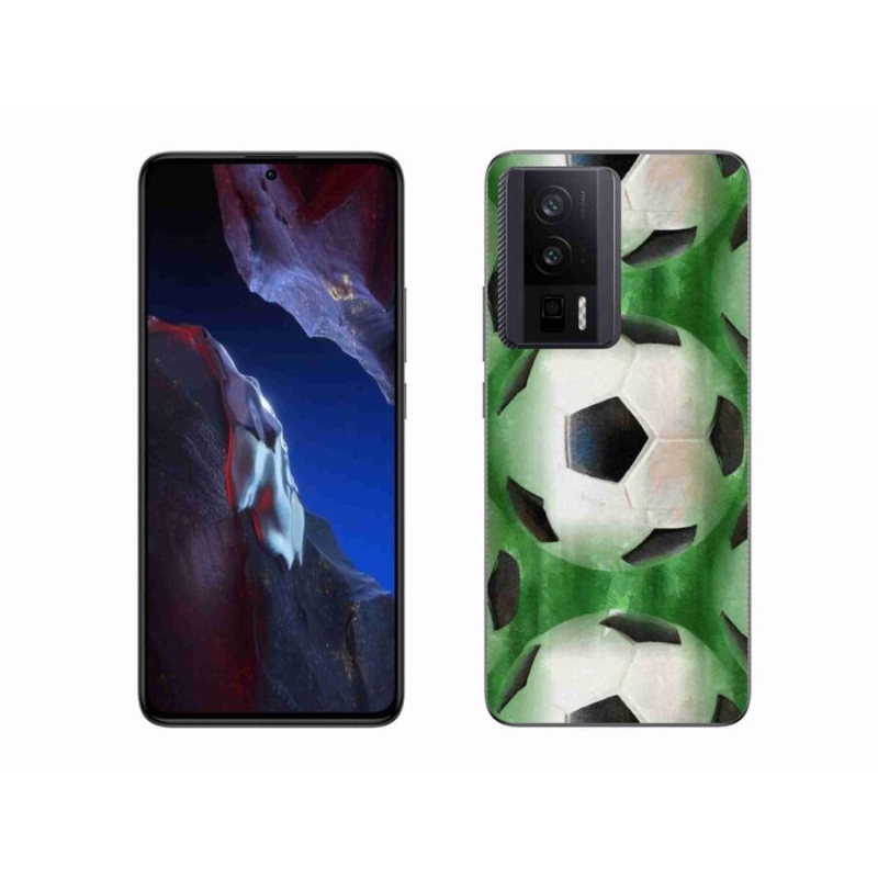 Gelový kryt mmCase na Xiaomi Poco F5 Pro - fotbalový míč