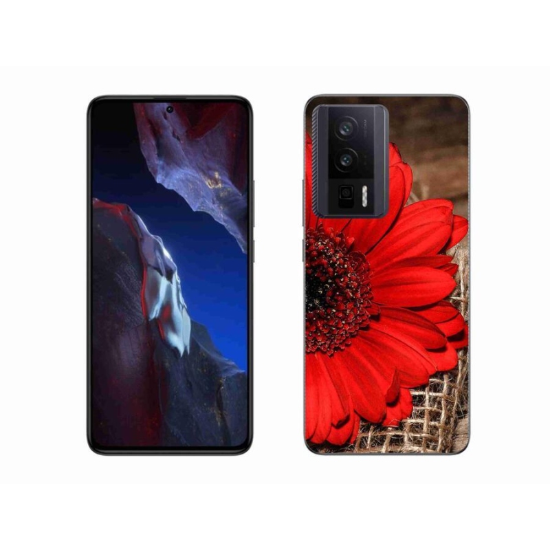 Gelový kryt mmCase na Xiaomi Poco F5 Pro - gerbera