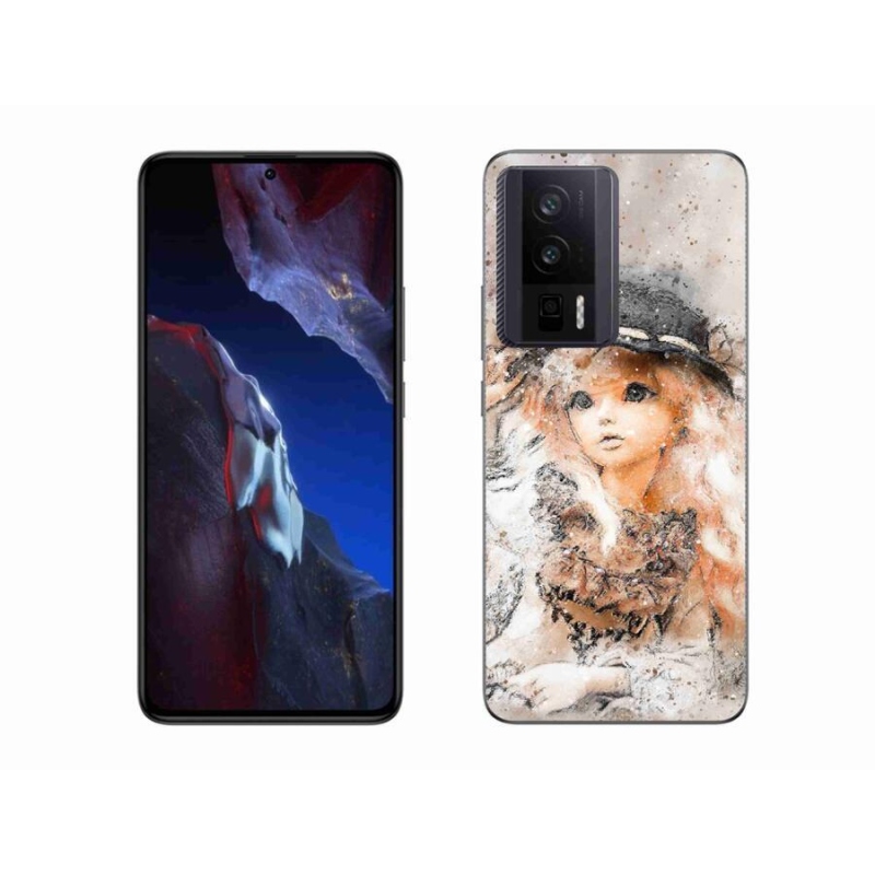Gelový kryt mmCase na Xiaomi Poco F5 Pro - holčička s kloboukem
