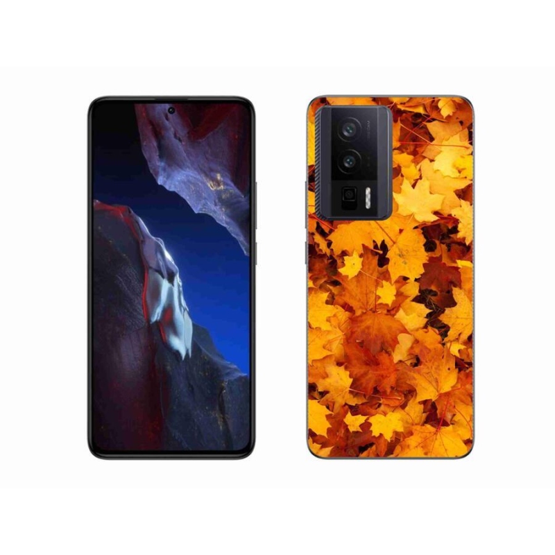 Gelový kryt mmCase na Xiaomi Poco F5 Pro - javorové listy