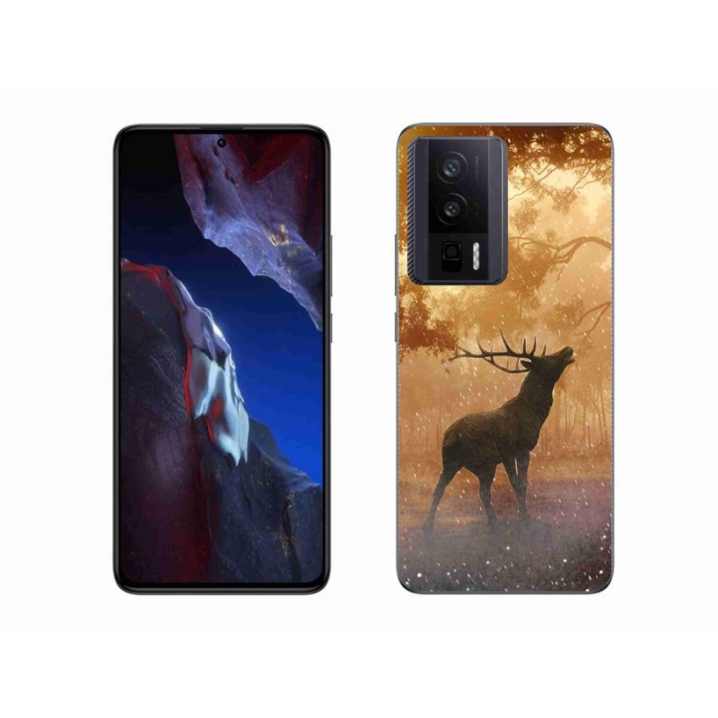 Gelový kryt mmCase na Xiaomi Poco F5 Pro - jelen v říji