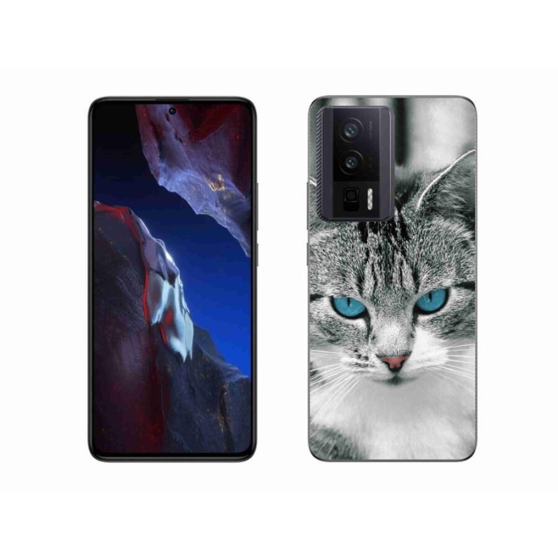 Gelový kryt mmCase na Xiaomi Poco F5 Pro - kočičí pohled 1