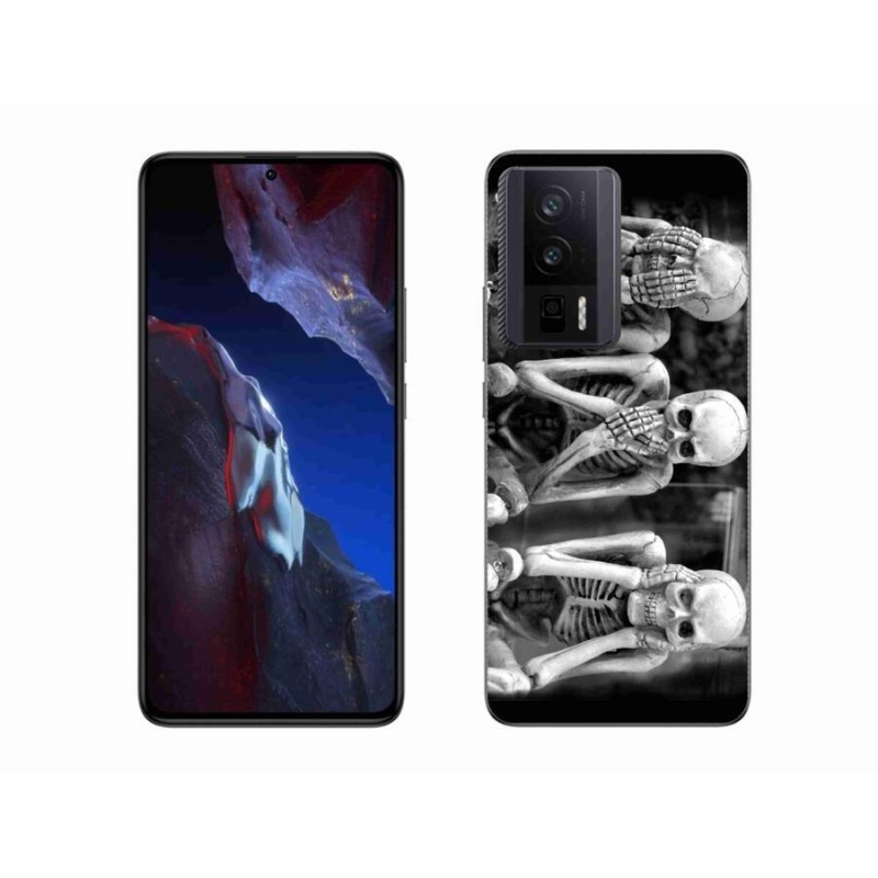 Gelový kryt mmCase na Xiaomi Poco F5 Pro - kostlivci