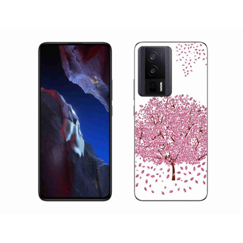 Gelový kryt mmCase na Xiaomi Poco F5 Pro - kreslený strom s listy