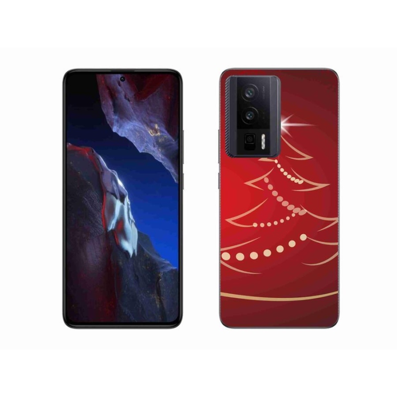 Gelový kryt mmCase na Xiaomi Poco F5 Pro - kreslený vánoční stromek