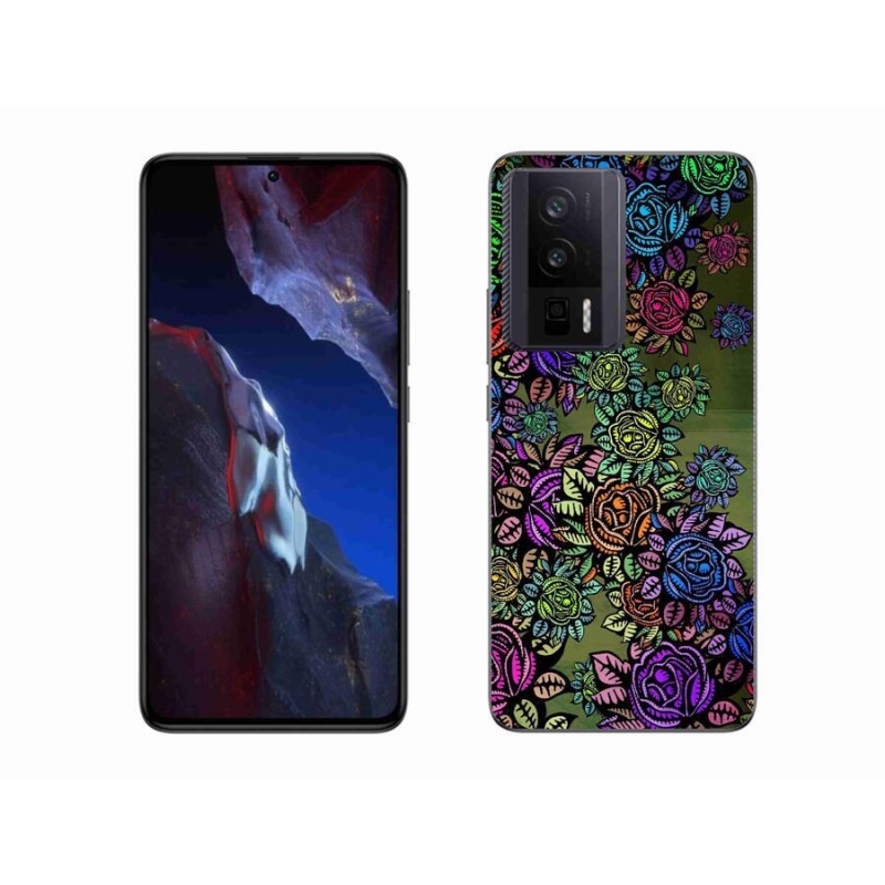 Gelový kryt mmCase na Xiaomi Poco F5 Pro - květiny 6