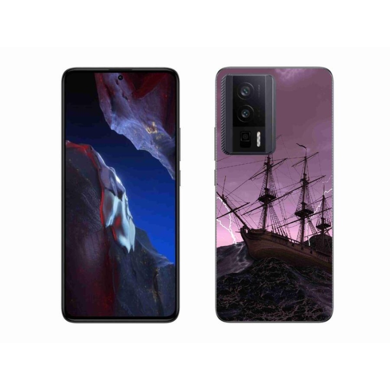 Gelový kryt mmCase na Xiaomi Poco F5 Pro - loď v bouři