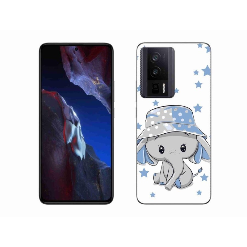 Gelový kryt mmCase na Xiaomi Poco F5 Pro - modrý slon