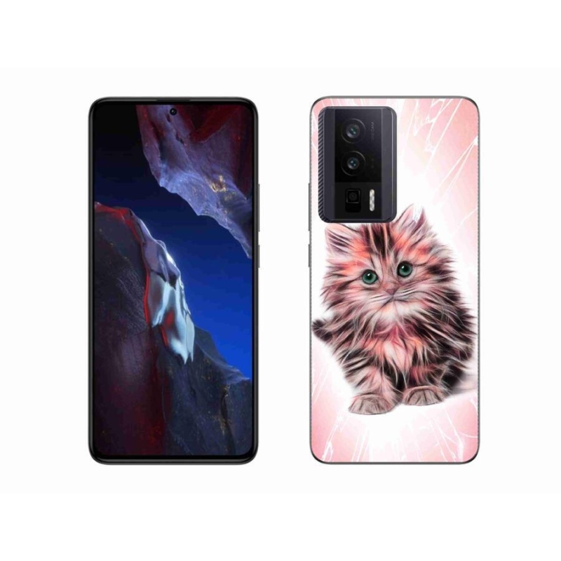 Gelový kryt mmCase na Xiaomi Poco F5 Pro - roztomilé kotě
